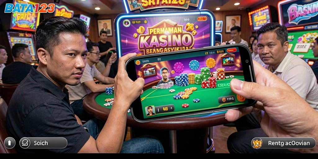 Screenshot gameplay BATA123 menampilkan suasana Kasino yang menegangkan.
