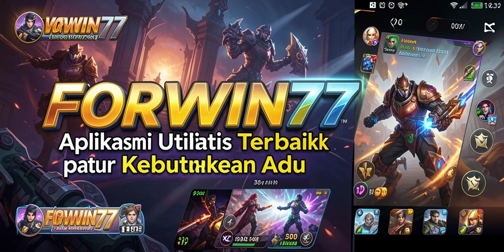 Tampilan antarmuka utama FORWIN77 yang sederhana dan menarik.