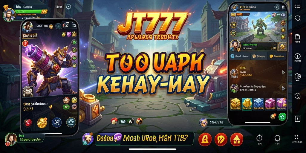 Tampilan utama JT777 yang menampilkan berbagai fitur aplikasi Utility.