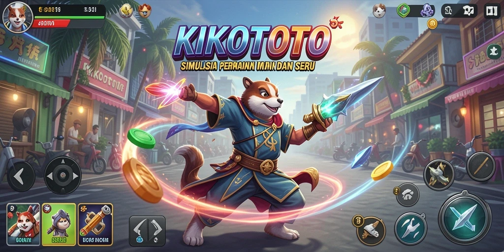 Tampilan gameplay KIKOTOTO yang seru dan interaktif.