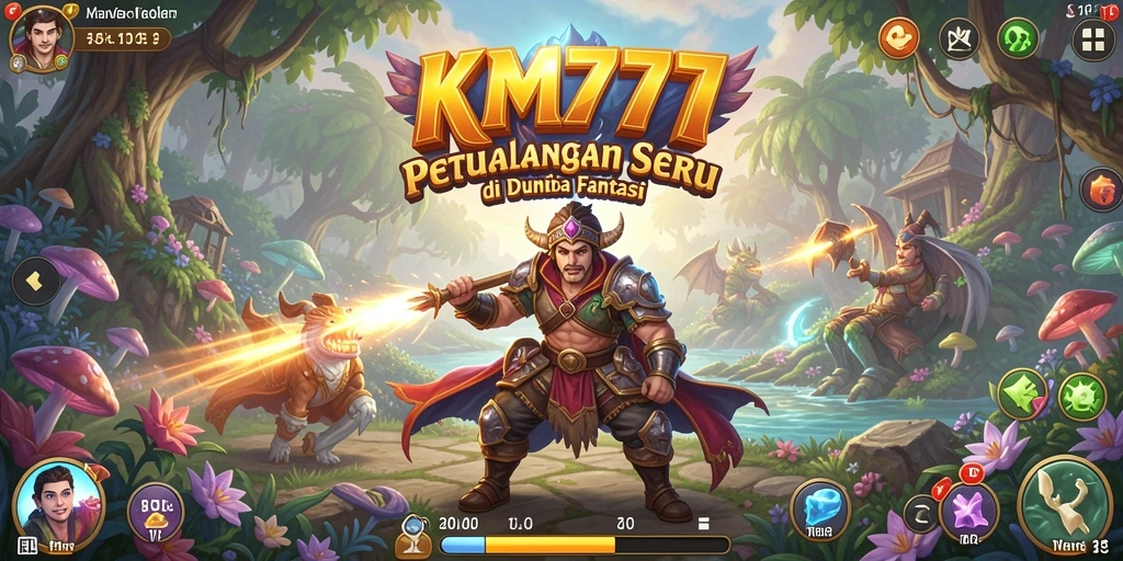 Screenshot gameplay KM777 yang menampilkan petualangan mendebarkan.