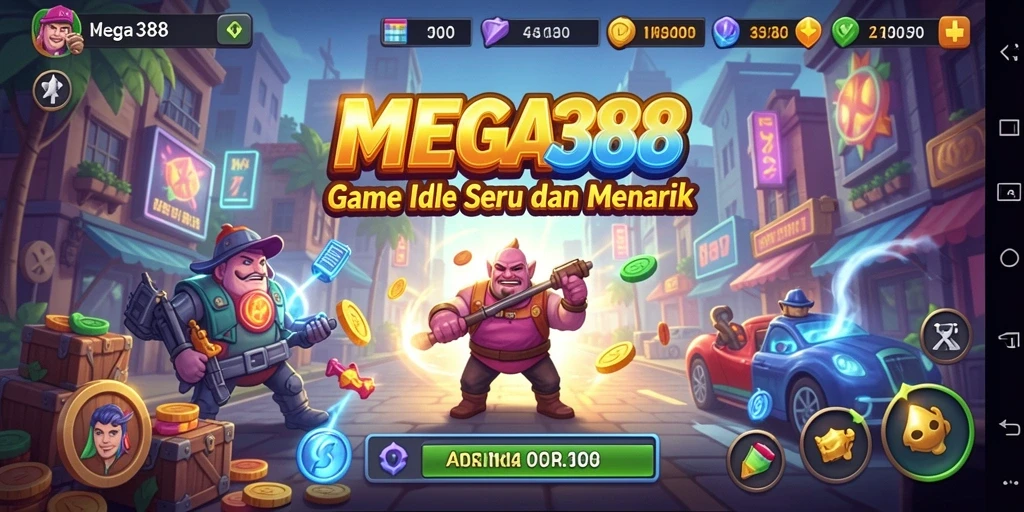 Tampilan gameplay MEGA388 yang menarik dan menyenangkan.