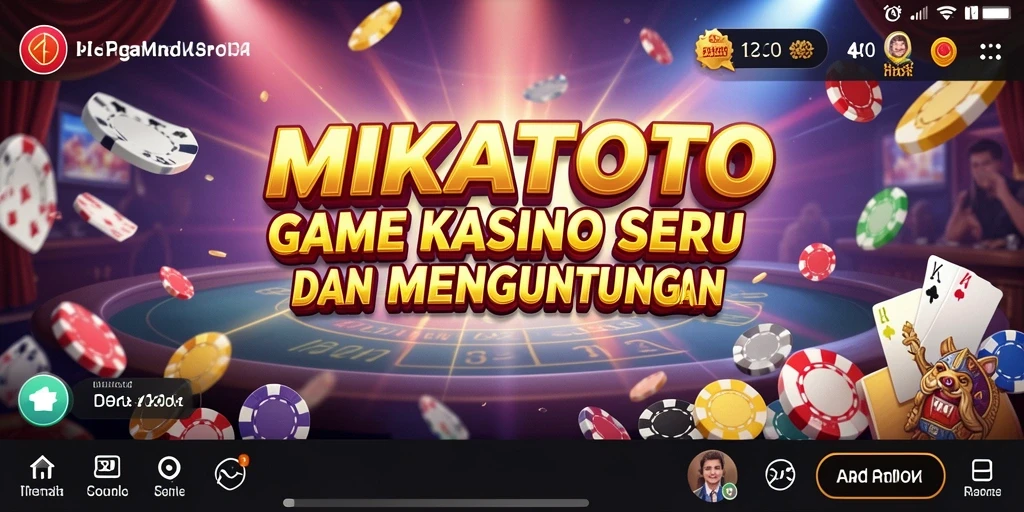 Tampilan menarik permainan kasino MIKATOTO dengan grafis berkualitas tinggi.