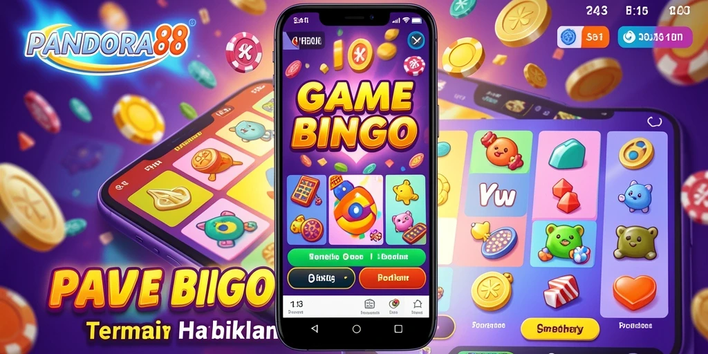 Tampilan gameplay Bingo yang mengasyikkan di PANDORA88.