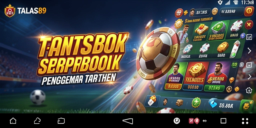 Screenshot utama TALAS89 menampilkan antarmuka taruhan olahraga yang menarik.