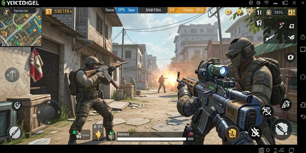 Screenshot utama YOKTOGEL menampilkan gameplay TPS yang mendebarkan.