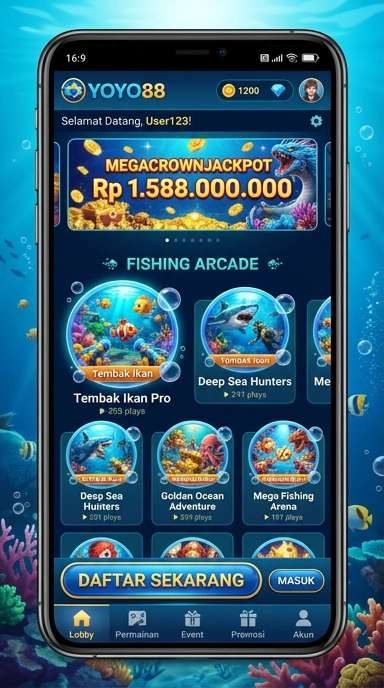 Berbagai kategori aplikasi yang tersedia di yoyo88.